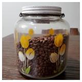 Coffee Jar with Beans