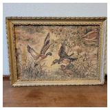 19' x 27'  Antique Frame Duck Tapestry Art