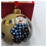 Plaid Snowman "Li Bien" Ornament