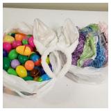 Easter Eggs, Basket Grass & Ears Headband