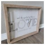 Inspirational Love Shadow Box Art