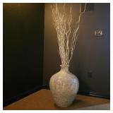 Large Decorative Floor Vase with accents