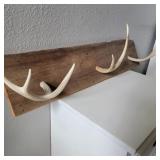 Barnwood / Antler Coat Rack