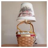 Jingle Bell Christmas Basket Lamp