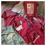 Lot of Arkansas Razorback Shirts