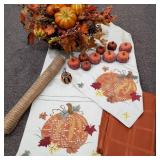 Fall Tablecloth, Tablerunner, Centerpiece & Decor