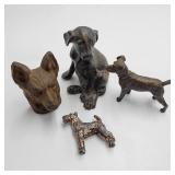 Lot of Cast Dog Figurines