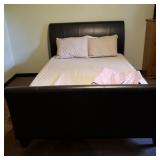 Modern Upholstered Bed Complete