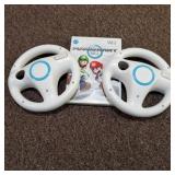 Wii Mario Kart with 2 Steering Wheels