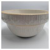 Antique 10' White Stoneware Mixing Bowl