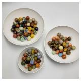 Corning Bowls of Vintage Marbles