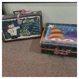 Holiday Decor Suitcases