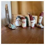 Wood Santas, Car Ornaments, Wooden Box