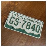 Vintage Colorado License Plate