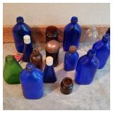 Vintage Medicine & Cobalt Bottles