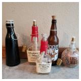 Whiskey Bottle Decor Lot