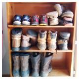 Lot of Boots & Shoes Size 8-9 Approximately