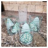 Vintage Avon Magic Christmas Tree Glasses