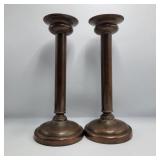 Pair of Jos. Heinrichs Pure Copper Candle Holders