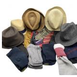 Mens Socks, Ties, Hats