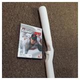 Wii Major League Baseball with Bat