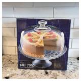 Glass Cake Stand w/ Lid