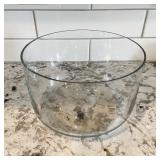 Clear Glass Salad Bowl