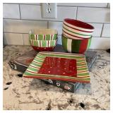 Lot of Christmas Dishes