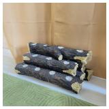 Faux Stacked Wood Fire Logs w/ Tea Lites