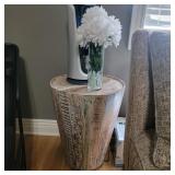 Modern Drum Table w/ Vase & Humidifier