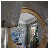 37" Round Bronze Tone Mirror