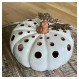 White Pottery Pumpkin