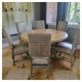 Modern Dining Table w/ 6 Chairs