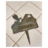 Hummingbird Welcome Garden Stake Hummingbird Welcome Garden Stake