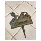 Hummingbird Welcome Garden Stake