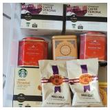 Tea Tins w/ Coffee in Plastic Box Tea Tins w/ Coffee in Plastic Box