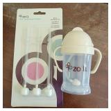 Zo Li Sippy Cup w/ 3 New Straws