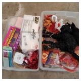 Tub of Decor w/ Black Cat Tub of Decor w/ Black Cat
