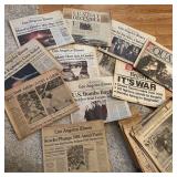 #3 Vintage Newspapers Hank Aaron, 6.6 Earthquake,