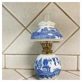 Blue Willow Style Oil Lantern Blue Willow Style Oil Lantern