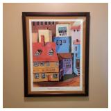 Framed Patricia Reed "Hotel St. Jacques" Art