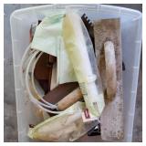 Tub w/ Concrete Tools & Hand Plane Tub w/ Concrete Tools & Hand Plane