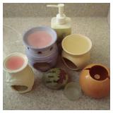 Lot Of Wax Warmers And Bathroom Countertop Decor Lot Of Wax Warmers And Bathroom Countertop Decor