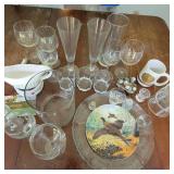 Glass Lot w/ Gravy Warmer Glass Lot w/ Gravy Warmer