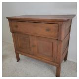 Antique Oak Cabinet Console