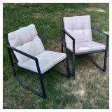 Pair of Rocking Patio Chairs