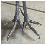 Metal Chicken Feet Signed