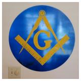 2' Metal Masonic Sign 2' Metal Masonic Sign