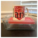 Pyrex Baking Dishes & England Cup