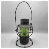 Handlan St. Louis Antique Lantern w/ Green Globe